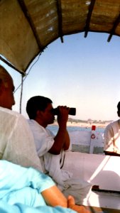 Sri Sainathuni Sarath Babuji on the River Ganges, Allahabad - 1995