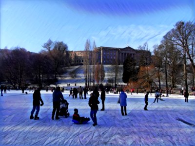 people on ice manipul.