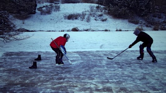 Ice Hockey improvised photo