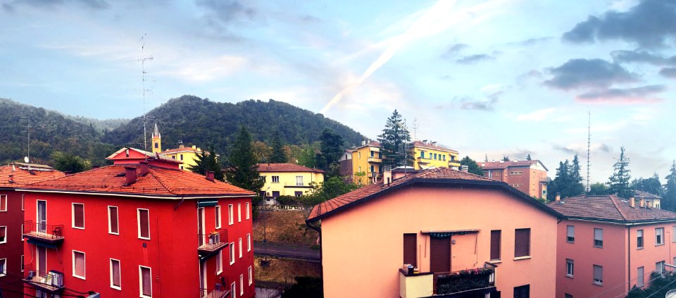 Bologna after the rain, street view,  Italy