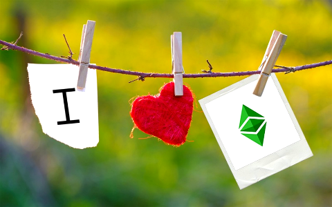 Ethereum Classic Wallpaper - Black and White Love photo