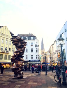 Mean Average Sculpture by Cragg in Remigiusplatz Square, Bonn, Germany
