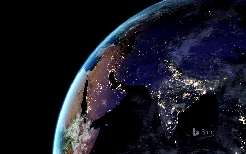 Artificial light from Earth