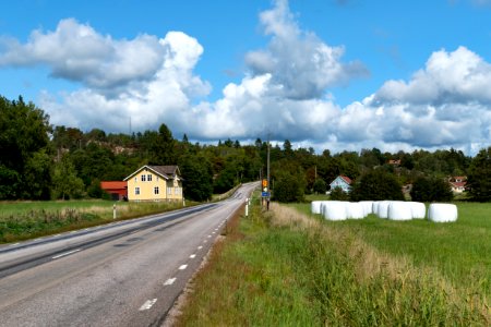 Road 162 through Häggvall photo