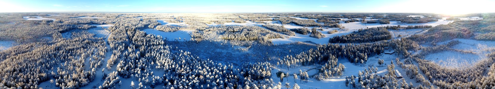 20171213 Haukkavuori drone panorama 360 (altitude 150 m)