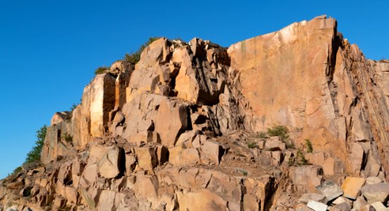 Rocks and texture in Rixö granite quarry 5 photo