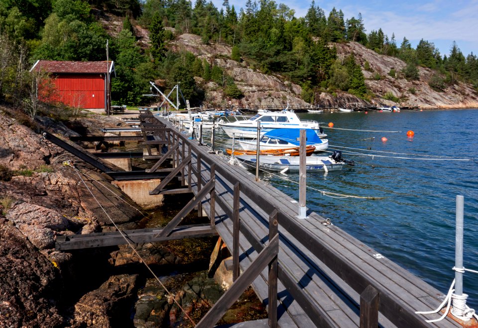 Jetty in Sämstad harbor photo