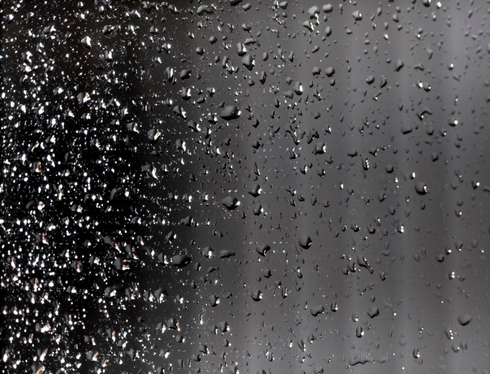 Raindrops on a window in Brastad 3 photo