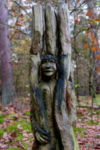 Wooden statue