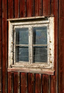 Window on a barn in Färlev photo