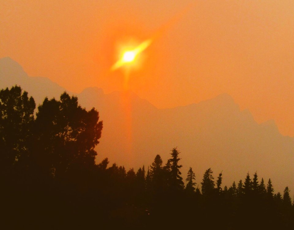 Sunset over the Rocky Mountains — Canmore, Alberta