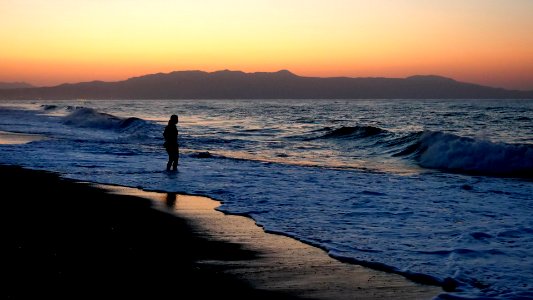 20180819 Platania Beach Crete after sunset photo