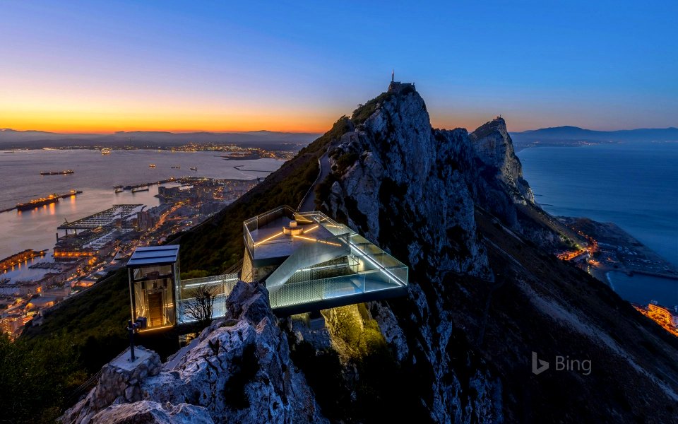 The Skywalk on the Rock of Gibraltar