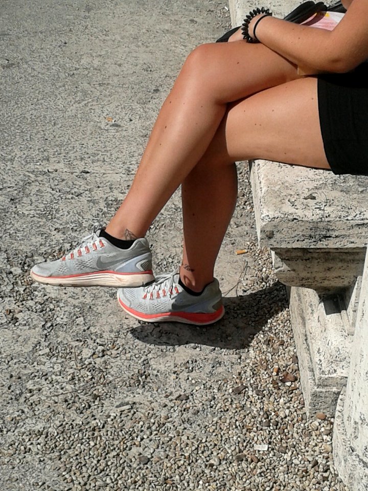 Girl with beautiful legs