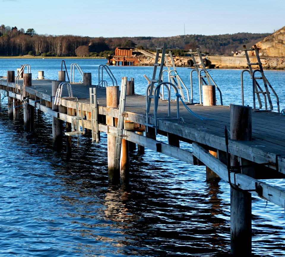 The jetty with the ladders 1 photo