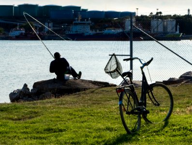 The fisherman's bicycle