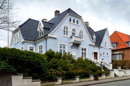 Pale blue house on Boyesgade in Viborg 1 photo