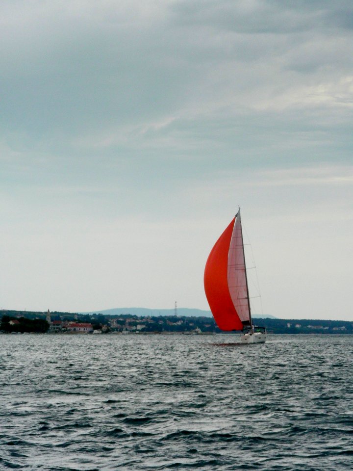orange spinnaker
