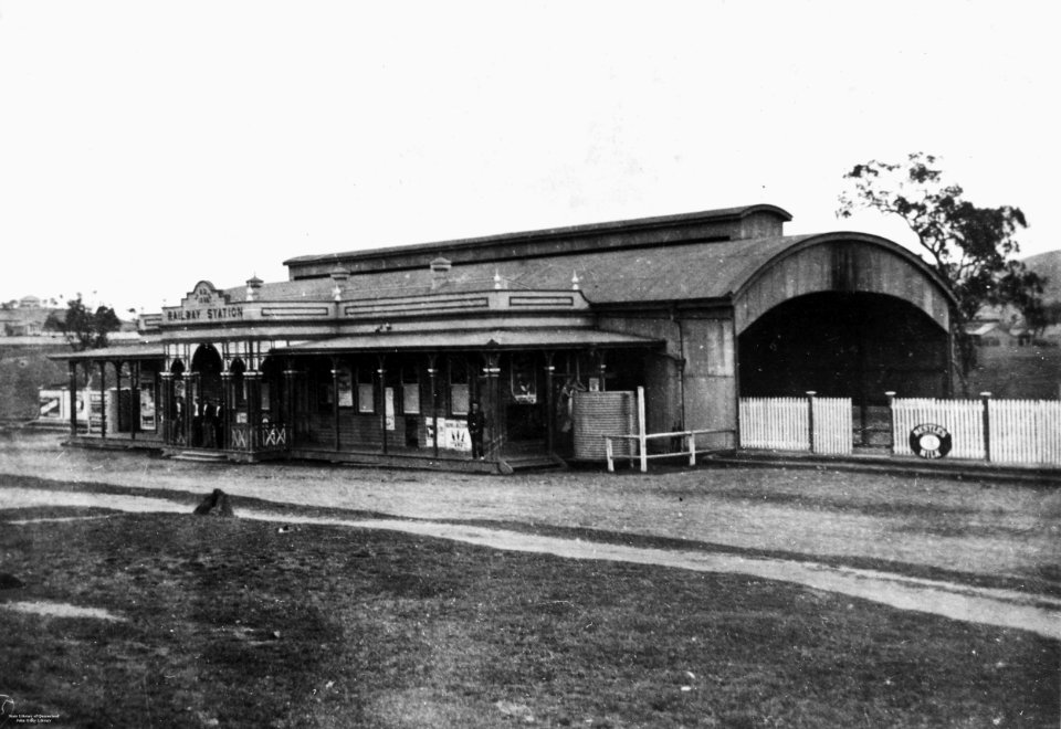 c. 1903. Railway station at Mount Morgan