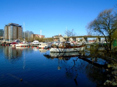 Stockholm Södermalm Tanto Boats Bridge photo