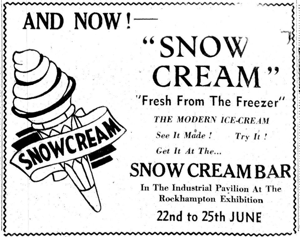 1949, June 18. Advertisement for the Rockhamtpon Show. Cutting from The Morning Bulletin, page 2.
