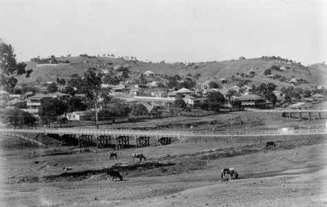 1908. Bridges over the Dee River, Mount Morgan photo