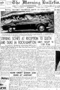 1954, March 16. Report of the Royal Visit to Rockhampton.