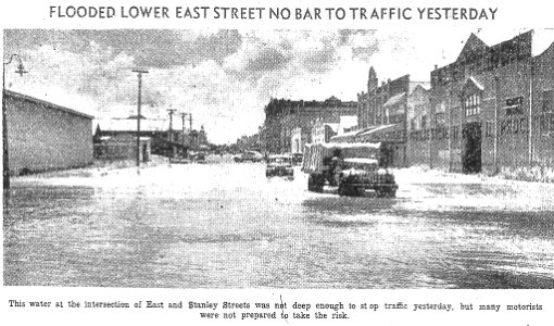 1954, February 16. Rockhampton in flood. Cutting from The Morning Bulletin, page 6. photo