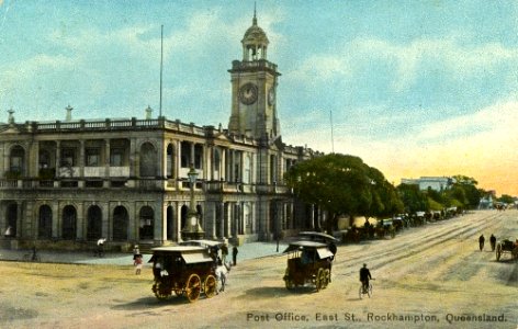 c. 1908. Rockhampton Post Office on East Street, Rockhampton. photo