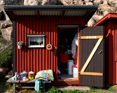 Fishing hut in Skalhamn harbor 1