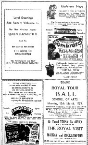 1954, March 15. Advertisement re the Royal Visit to Rockhampton.