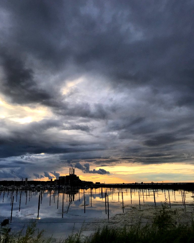 Sunset at Dunkirk Harbor