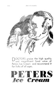 1930s. Advertisement for Peters Icecream photo