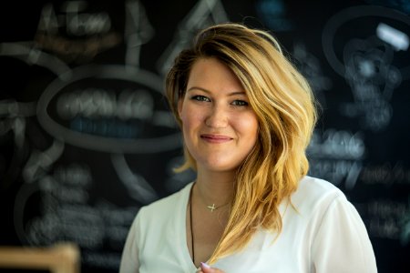 Joanna at work