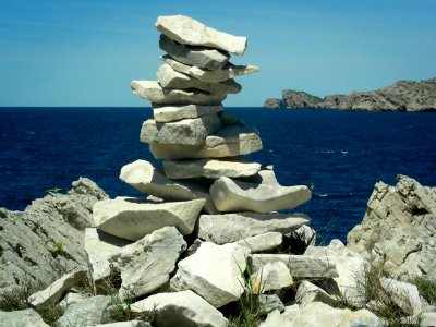 stacked stones photo