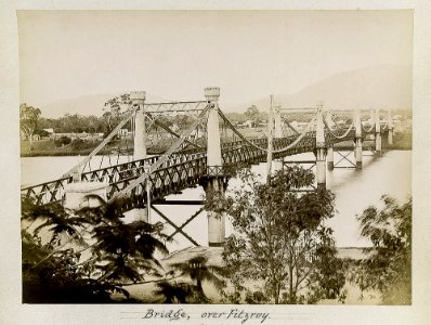 c. 1887. Fitzroy Bridge over the Fitzroy River at Rockhampton. photo