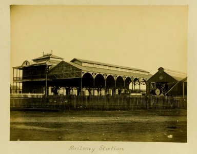 c. 1887. Rockhampton Railway Station. photo