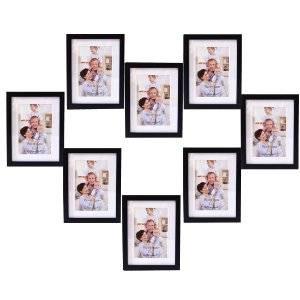 Giftgarden Friends gift 7 x 5 Collage Picture Photo Frames Synthetic Wood Frame 7x5 set 8 Pieces photo