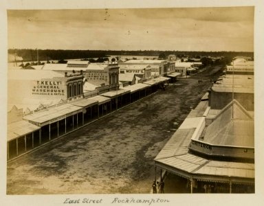 c. 1887. East Street, Rockhampton, before the construction of the Post Office. photo