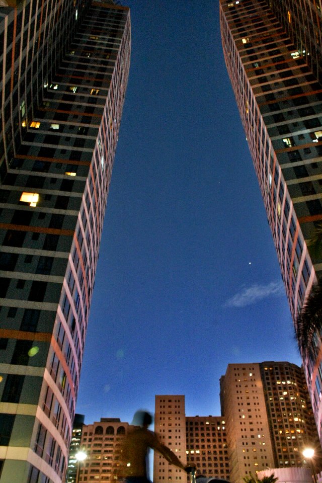 look up