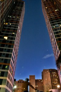 look up