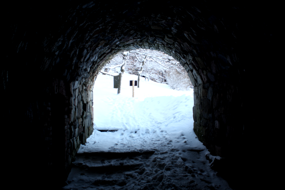Suomenlinna- Tunneli talvella