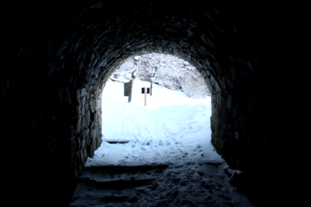 Suomenlinna- Tunneli talvella photo