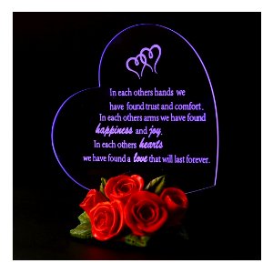 Giftgarden Heart Led Gifts Ornament for Valentines Gifts photo