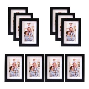 Giftgarden 5 x 3.5 Multi Photo Frames 5x3.5 Inch Synthetic Wood Frame 10pcs Pack photo