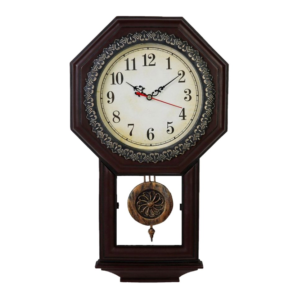 Giftgarden Friends gift Vintage Wall Clock Imitation Wood Color for Home Decor