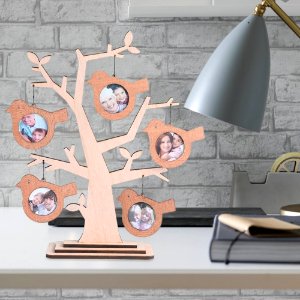 Giftgarden Family Tree Photo Frame Wooden Ornaments photo