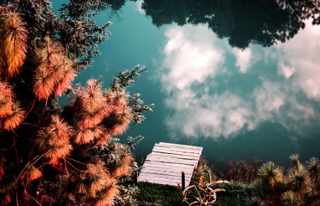 The River Reflecting the Clouds photo