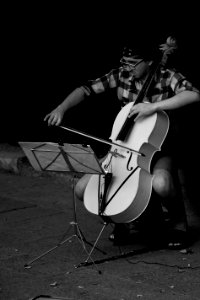 Street musician in Santiago Chile