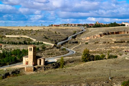 Landskape outside Segovia in Spain photo